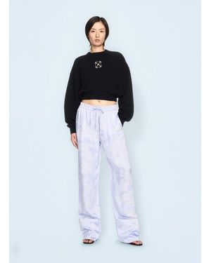 Off-White c/o Virgil Abloh Jewel Mini Arrow Crop Sweatshirt - White