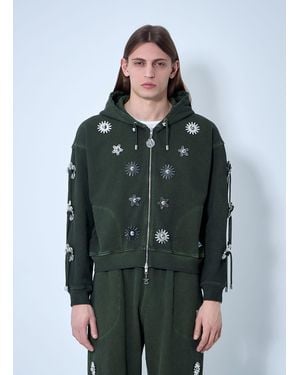 Chopova Lowena Dallas Hooded Sweatshirt - Green