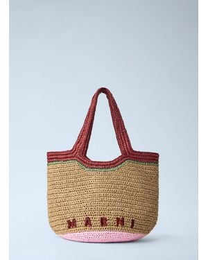 Marni Woven Tote Bag - Blue