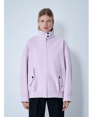 Gucci Cotton Canvas Delavé Bomber Jacket - Purple