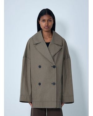 TOTEME Herringbone Cotton Jacket - Grey