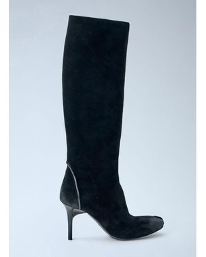 CAPASA MILANO Suede Knee-high Boots - Blue