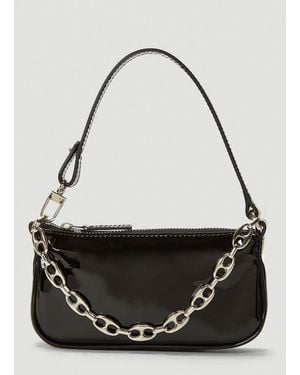 BY FAR Mini Rachel Shoulder Bag - Black