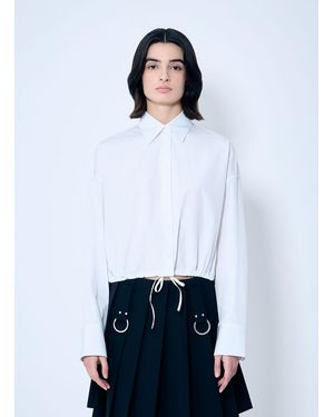 Prada Drawstring Hem Shirt - White