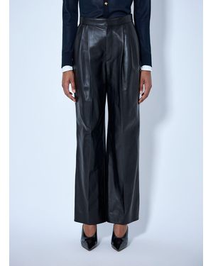 Bottega Veneta Soft Semi Shiny Nappa Trousers - Blue