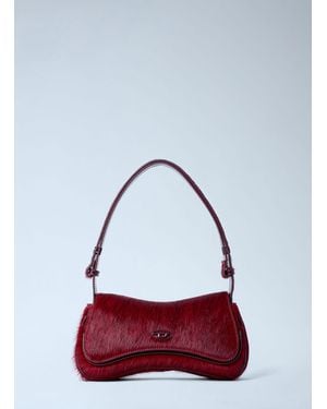 DIESEL Play Shoulder Clutch Bag - Red