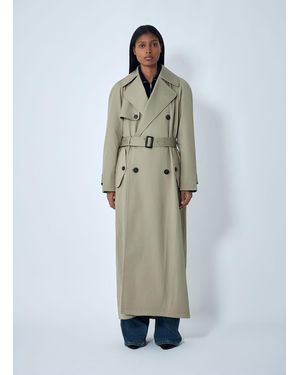 Balenciaga Cocoon Maxi Trench Coat - Green