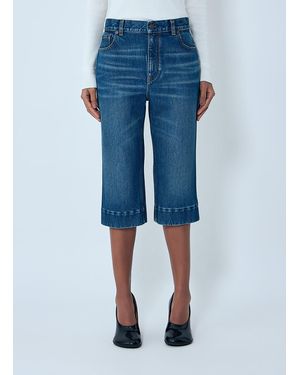 Chloé Chloã High-Rise Capri Jeans - Blue