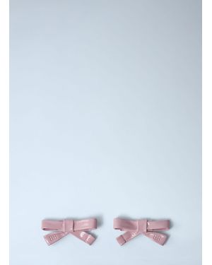 Balenciaga Bow Earrings - White