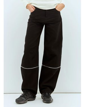 Moncler Willow Smith Zip Panels Jeans - Black