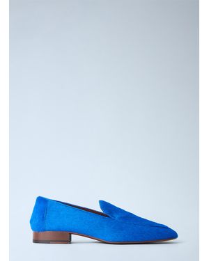 Dries Van Noten Calf Hair Loafers - Blue