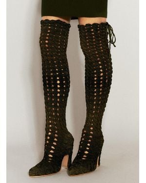 Isa Boulder Spiral Cable Boots - Black