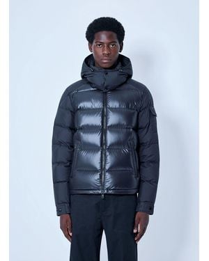 Moncler Maya Hooded Short Down Jacket - Blue