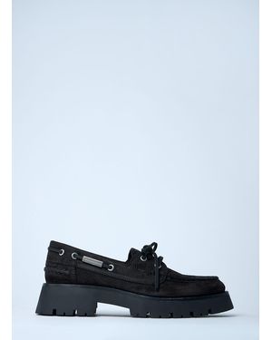 Alexander Wang Khaki Suede Carson Loafers | Lyst