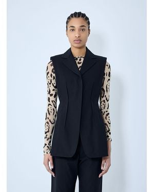 Sportmax Oca Tailored Vest - Blue