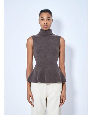 Rohe Sculptural Sleeveless Knitted Top - White