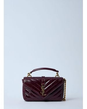 Saint Laurent Mini University Chain Shoulder Bag - Blue