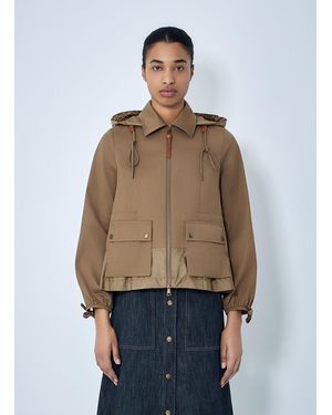 Moncler Adenium Hooded Jacket - Natural