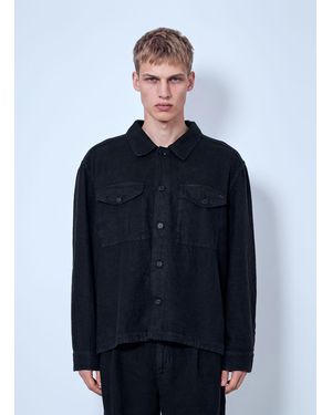 Massimo Osti Studio Cotton Twill Overshirt - Blue