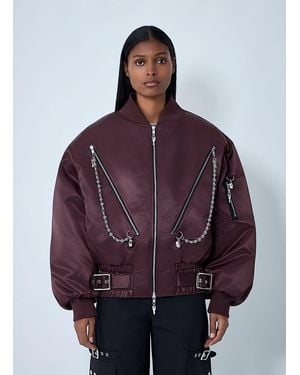Chopova Lowena Helter Bomber Jacket - Purple