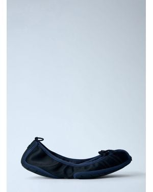 Balenciaga Elasticated Ballet Flats - Blue