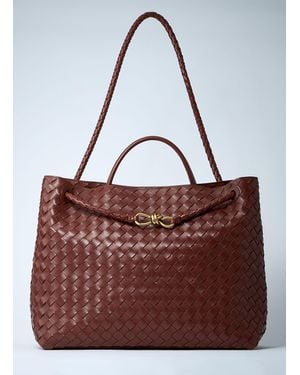 Bottega Veneta Large Andiamo Handbag - Red
