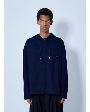 Jacquemus La Chemise Denim Chevron Jacket - Blue