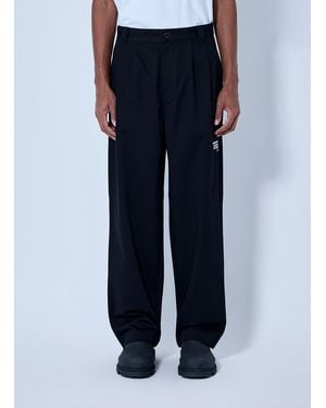 Moncler X Fragment Hiroshi Fujiwara Pleated Wide-leg Trousers - Blue