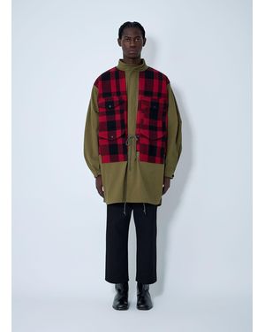 Junya Watanabe Check Coat - Red