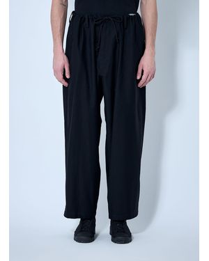 Yohji Yamamoto Drawstring Trousers - Black