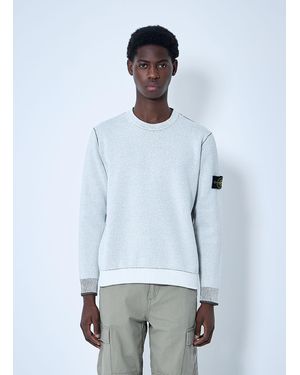 Stone Island Double Face Jumper - White