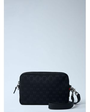 Gucci Small Gg Canvas Pouch - Blue
