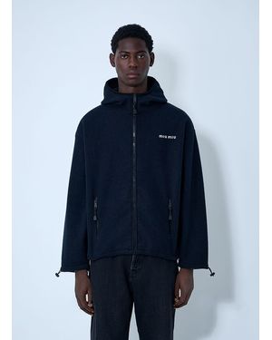 その他 MiuMiu FW25 Miu Miu Sweatshirt (MJL773SOOO 174V F022X) Miu Miu Oversized Polo Sweatshirt With Logo Detail - F0e18
