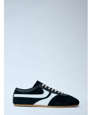 Dries Van Noten Suede Trimmed Trainers - White