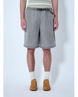 Brain Dead Belted Cotton Shorts - Grey