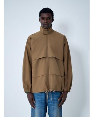 Lacoste Technical Stand Collar Jacket - Natural