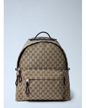 Gucci Medium Gg Backpack - Natural