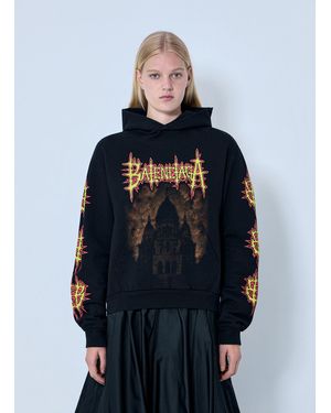 Balenciaga Medium Fit Hoodie - Blue