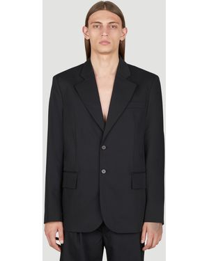 Diomene Wool Suit Blazer - Black
