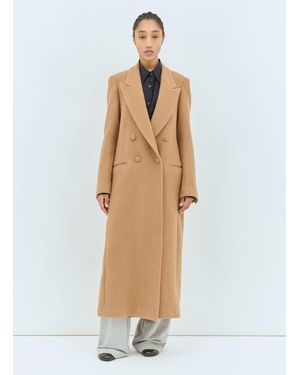 Dries Van Noten Wool Overcoat - White