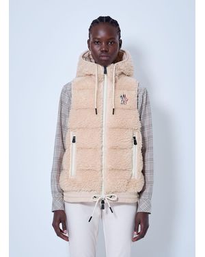 Moncler Teddy Hooded Insulated Gilet - White