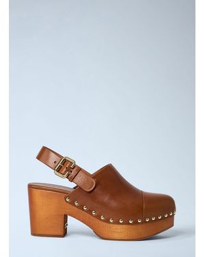 Chloé Chloã Jeannette Heel Clogs - White