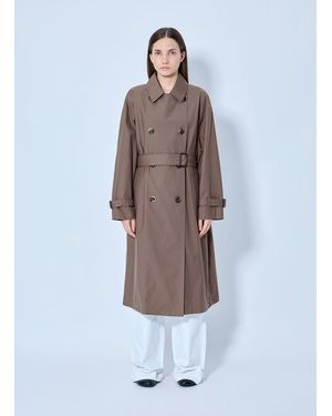 Max Mara Classic Cotton Trench Coat - White