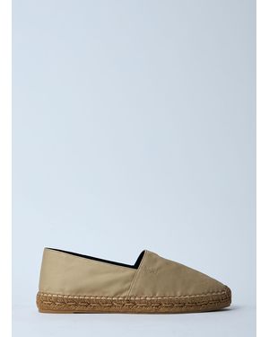 Saint Laurent Cotton Espadrilles - White