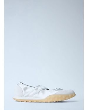 Jil Sander Satin Strap Slip-On Shoes - Blue