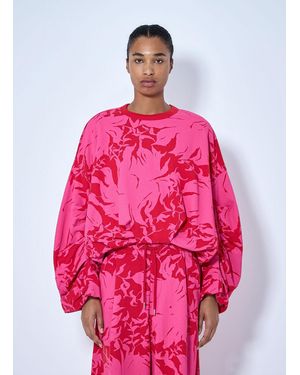 Dries Van Noten Draped Sweatshirt - Pink