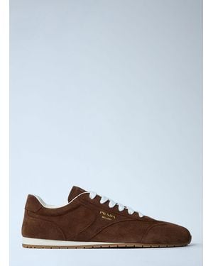 Prada Suede Trainers - Brown
