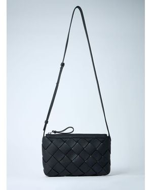 Bottega Veneta Diago Zipped Messenger in Black for Men | Lyst UK