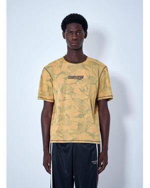 Martine Rose Printed Cotton Jersey T-Shirt - Blue