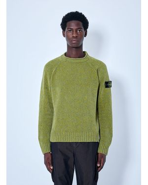 Stone Island Knitted Crewneck Jumper - Green